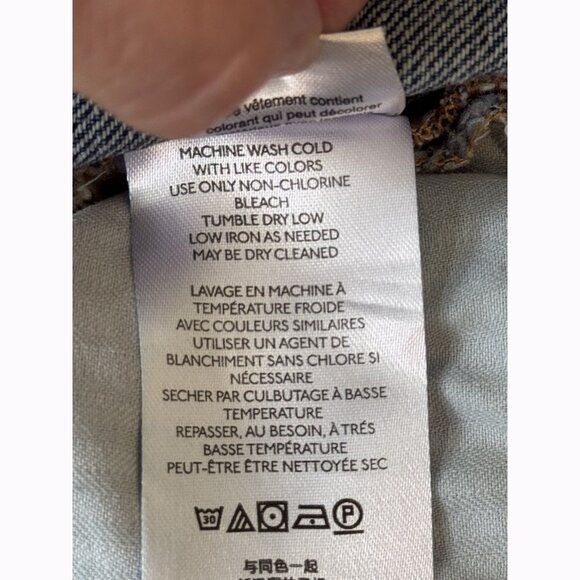 We The Free FP Patchwork Jeans Women’s 29 High Rise Corduroy Trim Boho Western - Picture 12 of 15